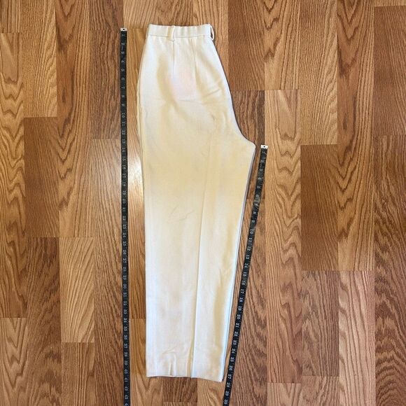 Vintage Pendleton White Dress Pants Trouser Size 10 Pleated Virgin Wool Hi-rise - Picture 11 of 12